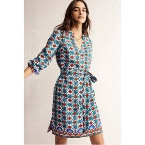 Boden Cleo Linen Tie Waist Dress Size 16-18R US, 20R UK